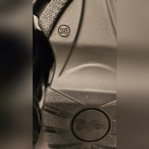 Buffalo Black Patent Ankle Boots - Picture 14 of 16